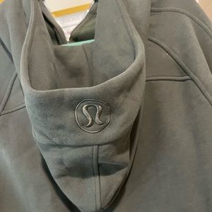 Lululemon half zip cropped scuba hoodie - green